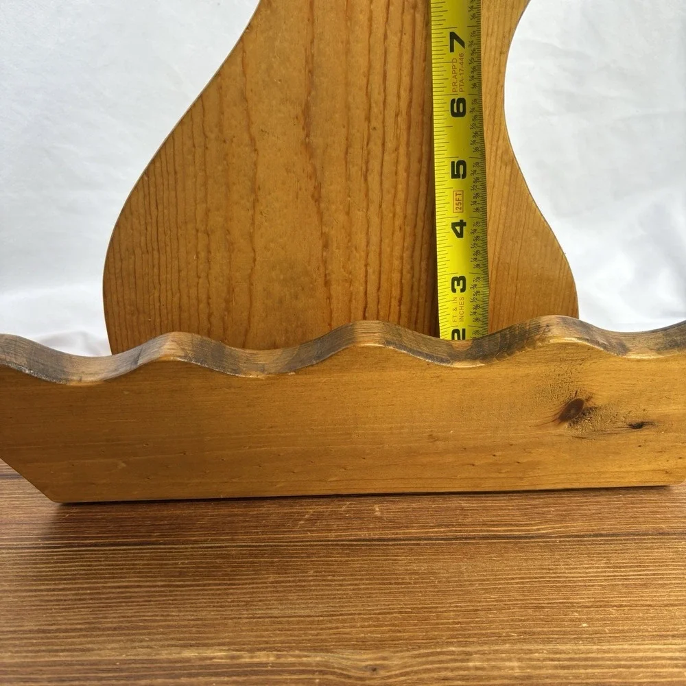 Vintage Wooden Pitcher Wall Hanging Holder Farmhouse Country Kitchen Decor